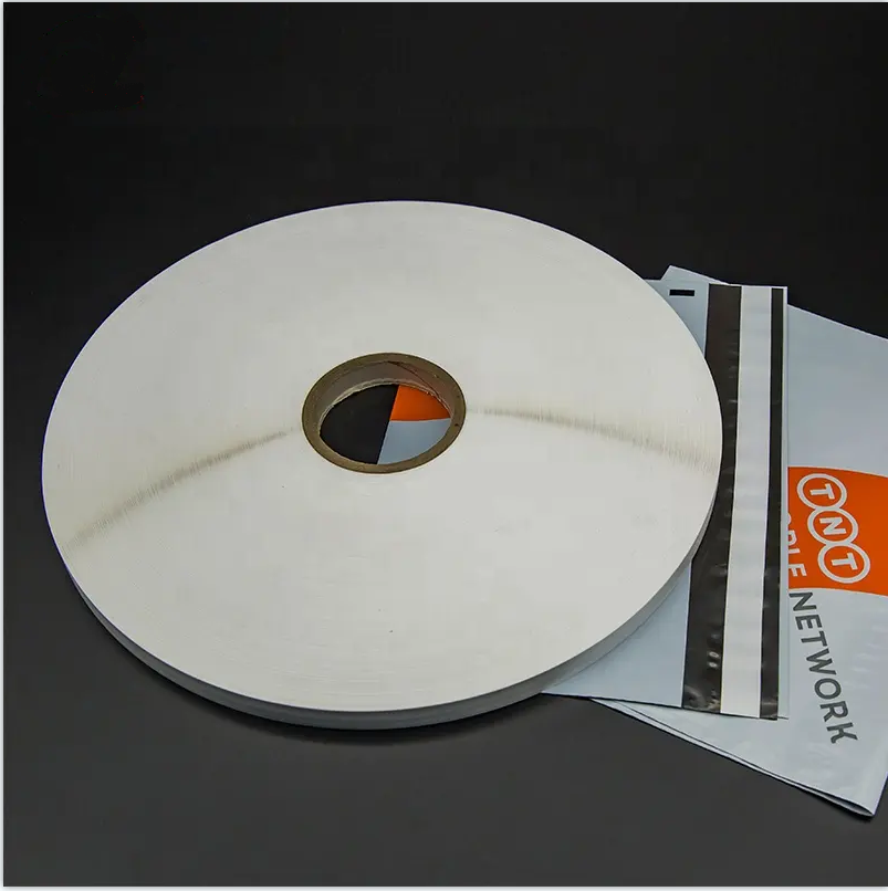 Heat Seal White Permanent Sealing Tape For Courier Envelope