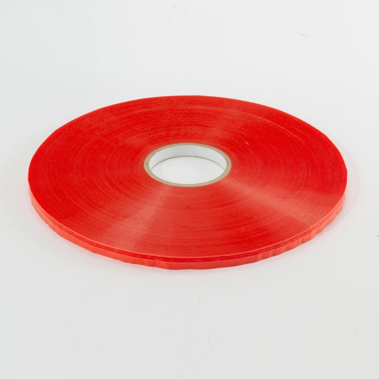 Red HDPE Film Resealable Bag Sealing Tape for Sealing OPP Plastic Acrylic