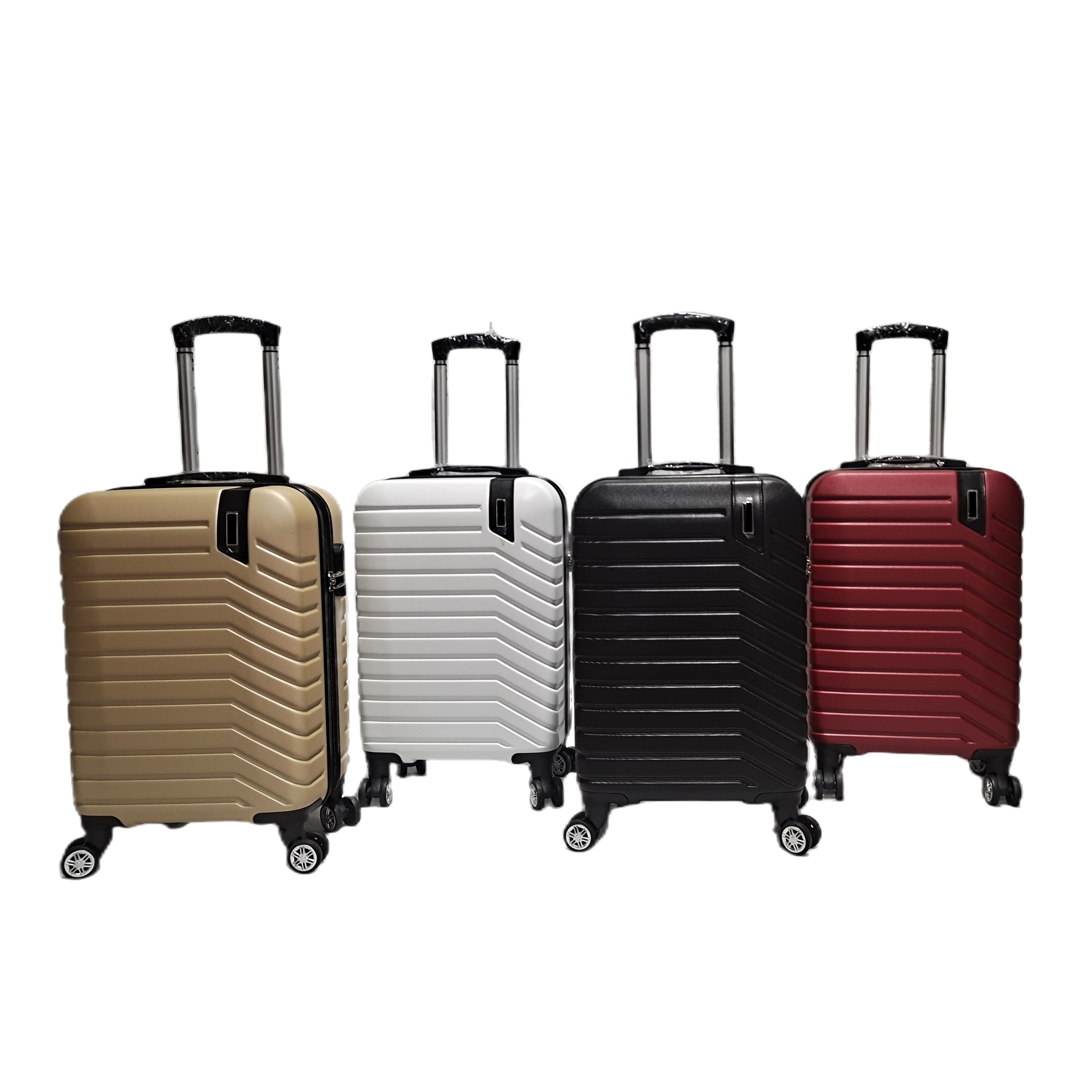 Customized Logo ABS PC Trolley 20 24 28 inch Hard Shell Travel luggage Suitcase