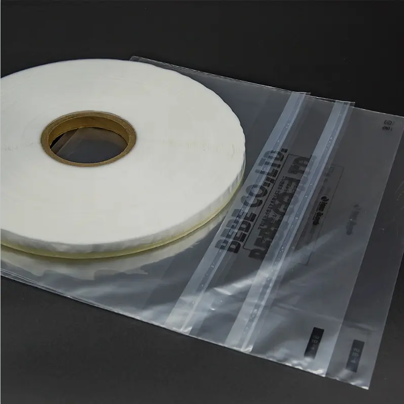 Adhesive Seam Poly Seal Resealable Plastic Bag Sealing Tape