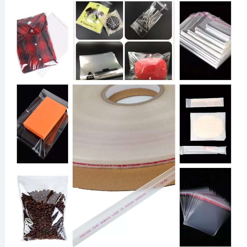 Eco-friendly Double Sided Packing Sealing Tape for Resealable Bag Seal