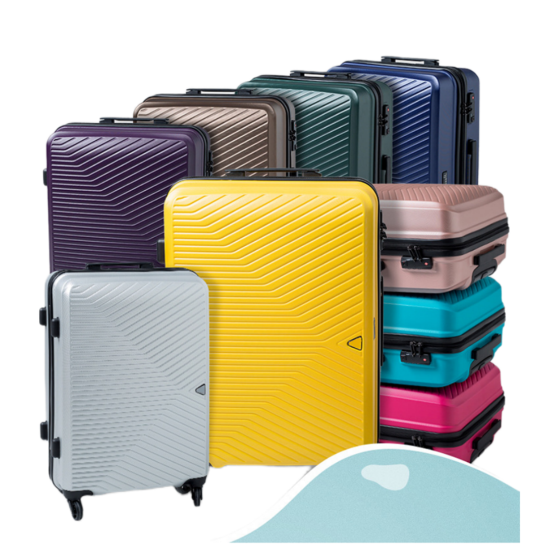  Hard Shell Carry on Luggage Set 6 Pieces ABS Suitcase