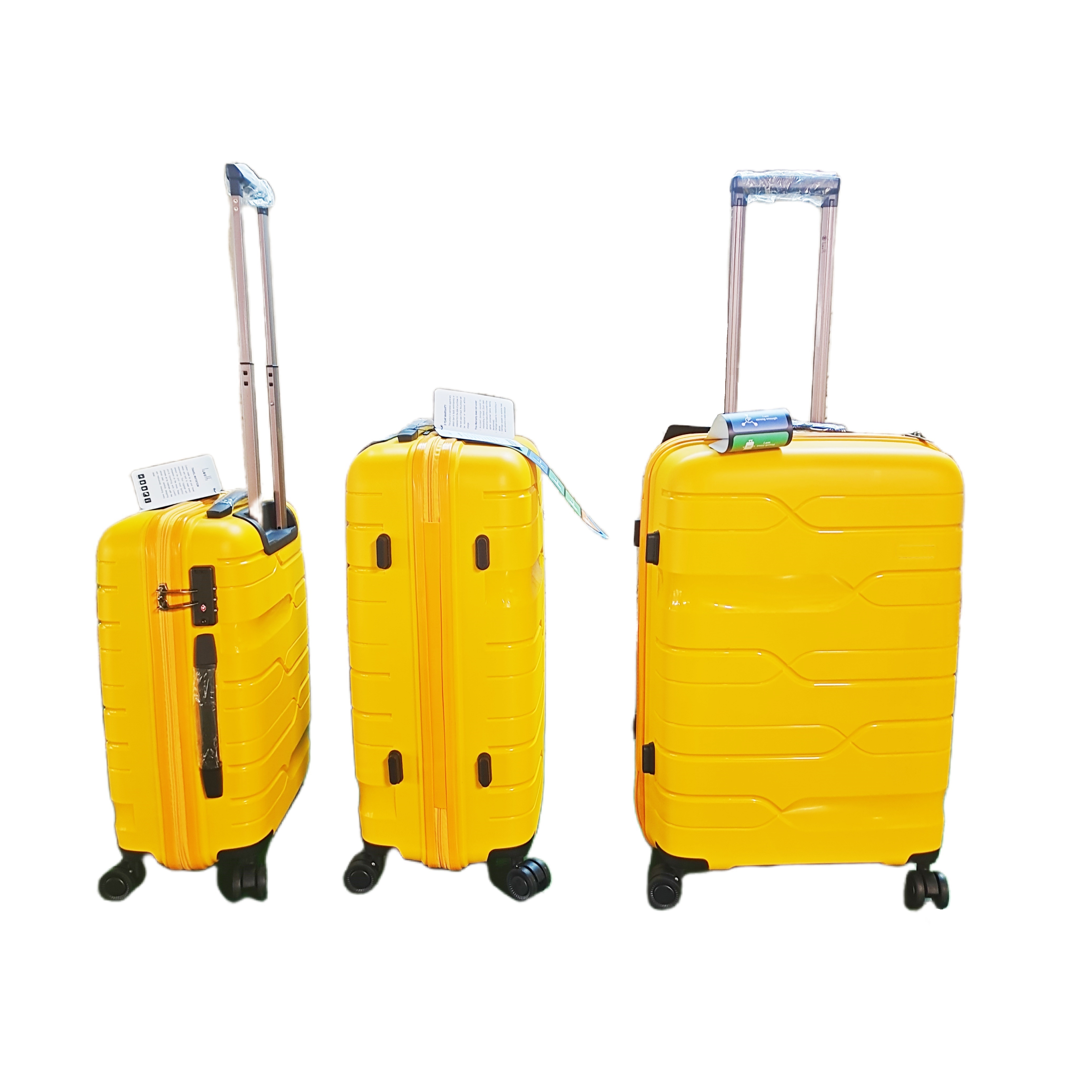 Wheeled Suitcase Set PP Shell Lightweight Color Matching Luggage